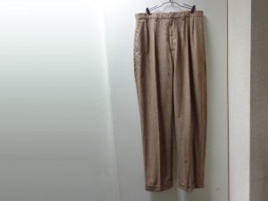 画像1: 00'S RALPH LAUREN GLEN CHECK PATTERN WIDE COTTON SLACKS（ラルフローレン グレンチェック柄 ワイド仕様 コットン スラックス）（実寸W34 × L32）