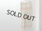 70'S Thomson REPEATING PATTERNE WIDE FLARE POLYESTER PANTS（トムソン 総柄 ワイド + フレア仕様 ポリエステル パンツ）ロケット型TALONジップ付き（実寸W32 × L29）
