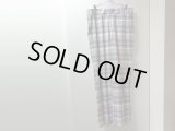 80'S Brooks Brothers CHECK PATTERN WIDE COTTON PANTS（ブルックスブラザーズ チェック柄 ワイド仕様 コットン パンツ）ロケット型TALONジップ付き（実寸W34 × L31）　