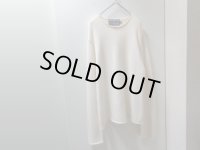 90'S RALPH LAUREN POLO SPORT MIDDLE-GAUGE COTTON KNIT SWEATER（ラルフローレン ポロスポーツ ミドルゲージ仕様 コットン ニット セーター）無地仕様（M）