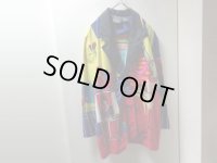 90'S ANTHONY MARK HANKINS COLLECTION TOTAL PATTERN COTTON TAILORED JACKET（アンソニー マーク ハンキンズ コレクション 総柄 コットン テーラード ジャケット）オーバーサイズ仕様（1X）