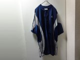 90'S adidas MULTI COLOR S/S Jersey Tops（アディダス マルチカラー切替し仕様 半袖 ジャージ トップス）（L）　