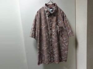 画像1: 90'S OLD GRAMICCI REPEATING PATTERN S/S COTTON SHIRTS（オールド グラミチ 総柄仕様 半袖 コットン シャツ）MADE IN USA（L）