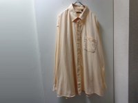 90'S Burberrys STRIPE PATTERNE L/S COTTON SHIRTS（バーバリー ストライプ柄 ボタンダウン仕様 長袖 コットン シャツ）MADE IN USA（XL）