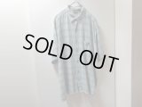 90〜00'S patagonia SHADOW CHECK PATTERNE S/S COTTON SHIRTS（パタゴニア ぼかしチェック柄仕様 半袖 コットン シャツ）MADE IN PORTUGAL（L）