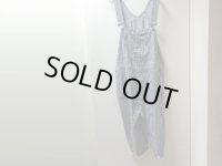 60'S HERCULES CUT-OFF HICKORY STRIPE PATTERN COTTON OVERALL（ヘラクレス 裾カットオフ仕様 ヒッコリーストライプ柄 コットン オーバーオール）半端丈（W43 × L14）