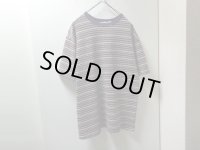 90'S MARITHE FRANCOIS GIRBAUD JACQUARD BORDER PATTERN T-SHIRTS（マリテ フランソワ ジルボー ジャガード織りボーダー柄 Tシャツ）MADE IN USA（XL）
