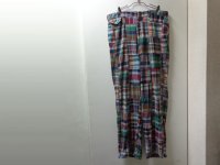 80'S RALPH LAUREN PATCHWORK CHECK PATTERN COTTON PANTS（ラルフローレン パッチワークチェック柄 コットン パンツ）MADE IN USA（実寸W35 × L31）
