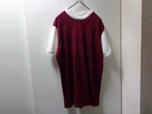 画像1: 80'S DODGER BICOLOR T-SHIRTS（ドジャー バイカラー切替し仕様 Tシャツ）袖 ． 裾シングル仕様（L位）
