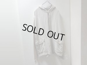 画像1: 00'S RALPH LAUREN ZIP UP LINEN JACKET WITH HOODED（ラルフローレン ジップアップ仕様 フード付き リネン ジャケット）（S）