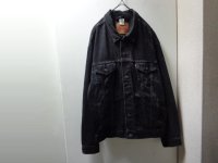 00'S Levi's 70507-0260 BLACK DENIM TRACKER JACKET（リーバイス 70507-0260 黒デニム トラッカー ジャケット）MADE IN MEXICO（XL）