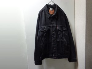 画像1: 00'S Levi's 70507-0260 BLACK DENIM TRACKER JACKET（リーバイス 70507-0260 黒デニム トラッカー ジャケット）MADE IN MEXICO（XL）