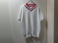 50'S UNKNOWN V-NECK S/S SWEAT（リブライン入り Vネック仕様 半袖 スウェット）長リブ仕様（L位）