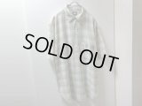 90〜00'S OLD STUSSY CHECK PATTERN PULLOVER S/S COTTON SHIRTS（オールド ステューシー チェック柄 被り仕様 半袖 コットン シャツ）紺タグ（L）