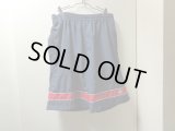 90'S OLD STUSSY WIDE NYLON EASY SHORTS（オールド ステューシー シャネルロゴ入り ワイド仕様 ナイロン イージー ショーツ）紺タグ（XL）