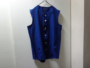画像1: 04'S COMME des GARCON POLYESTER VEST(2004年製 コム デ ギャルソン シワ加工仕様 ポリエステル ベスト)MADE IN JAPAN(M)