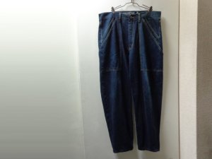 画像1: 00'S Levis silverTab BAGGY FIT INDIGO DENIM BAKER PANTS（リーバイス シルバータブ バギー仕様 インディゴデニム ベイカーパンツ）（実寸W36 × L29）
