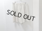 90'S RALPH LAUREN WIDE LINEN SHORTS（ラルフローレン ワイド仕様 リネン ショーツ）TYLER SHORT（実寸W32）