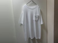90'S YOUR BASIC T-SHIRT WITH POCKET（ユア ベーシック Tシャツ ポケット付き）袖先 ． 裾シングル仕様（XL）