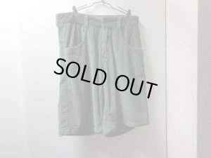 画像1: 90'S JNCO STINGER BAGGY CORDUROY SHORTS（ジンコ スティンガー バギー仕様 太畝コーデュロイ ショーツ）特大ヒップポケット付き（実寸W33）
