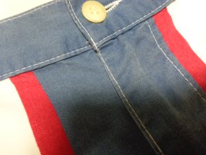 画像3: 80'S RALPH LAUREN PURPLE MULTI STRIPE PATTERN COTTON WIDE SHORTS（ラルフローレン マルチストライプ柄 コットン ワイド仕様 ショーツ）MADE IN USA（実寸W35）