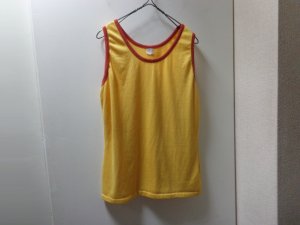 画像1: 70'S JC Penney BICOLOR TANK TOP (JCペニー バイカラー切替し仕様 タンクトップ)裾シングル（L）