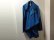 画像1: 90'S SAG HARBOR INDIGO DYED LINEN × COTTON CHAINA JACKET ＋ EASY PANTS（サグハーバー インディゴ染め リネン × コットン混紡 チャイナジャケット ＋ イージーパンツ）2ピース セットアップ（XL） (1)