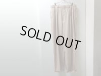 90'S RALPH LAUREN WIDE HERRINGBONE LINEN × COTTON SLACKS（ラルフローレン ワイド仕様 ヘリンボーン織り リネン × コットン混紡 スラックス）（実寸W33 × L31.5）