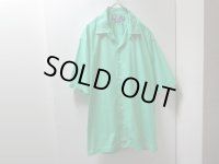 00'S RALPH LAUREN OPEN COLLAR S/S COTTON SHIRTS（ラルフローレン 無地 + 開襟仕様 半袖 コットン シャツ）CLAYTON（M）