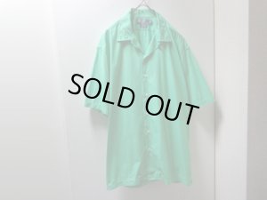 画像1: 00'S RALPH LAUREN OPEN COLLAR S/S COTTON SHIRTS（ラルフローレン 無地 + 開襟仕様 半袖 コットン シャツ）CLAYTON（M）
