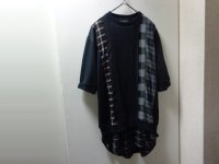 3.1philliplim FAKE LAYERED S/S SWEAT（3.1フィリップリム 異素材切替し + フェイクレイヤード仕様 半袖 スウェット）（M）