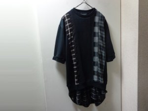 画像1: 3.1philliplim FAKE LAYERED S/S SWEAT（3.1フィリップリム 異素材切替し + フェイクレイヤード仕様 半袖 スウェット）（M）