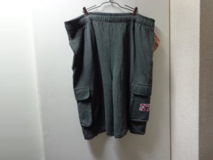 画像1: 00〜90'S STATER BAGGY SWEAT EASY CARGO SHORTS（スターター 土管型 バギー仕様 スウェット イージー カーゴショーツ）DEAD STOCK（M）