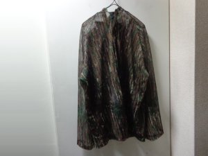 画像1: 80'S REAL TREE CAMOUFLAGE PATTERN ZIP UP NYLON MESH PARKA（リアルツリーカモ柄 ジップアップ仕様 ナイロン メッシュ パーカー）MADE IN USA（L）