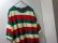 画像2: 90'S RALPH LAUREN BIG POLO MULTI BORDER PATTREN KANOKO T-SHIRTS WITH POCKET（ラルフローレン ビッグポロ ポケット付き マルチボーダー柄 鹿の子 Tシャツ）裾ロゴ刺繍入り（L）