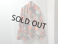 70'S HAWAIIAN HOLIDAY FLOWER REPITING PATTERNE NYLON JACKET（ハワイアン ホリデー 花総柄仕様 ナイロン ジャケット）MADE IN HAWAII（L位）