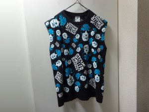 画像1: 97'S STEVE MILLER BAND REPITING PATTERNE N/S CUT-OFF T-SHIRTS（1997年製 スティーブ ミラー バンド 総柄 ノースリーブ カットオフ仕様 Tシャツ）MADE IN USA（L）