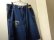 画像2: 90'S WU-TANG CLAN WU WEAR BAGGY INDIGO DENIM CROPPED PANTS（ウータンクラン ウーウェア 土管型 バギー仕様 インディゴデニム クロップドパンツ）龍刺繍入り（実寸W36 × L14）