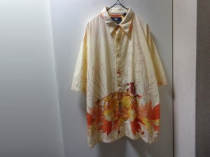 画像1: 90'S WU-TANG CLAN WU WEAR TOTAL PATTERNE S/S COTTON SHIRTS（ウータンクラン ウーウェア 総柄仕様 半袖 コットン シャツ）（XL）