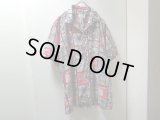 60'S ARROW REPITING PATTERNE OPEN COLLAR S/S COTTON SHIRTS（アロー 総柄 + 開襟仕様 半袖 コットン シャツ）MADE IN USA（L）