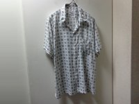 60'S ARROW KOMON PATTERNE OPEN COLLAR S/S COTTON SHIRTS（アロー 小紋柄 + 開襟仕様 半袖 コットン シャツ）MADE IN USA（L）
