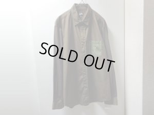 画像1: 90〜00'S OLD STUSSY CRAZY PATTERN L/S COTTON SHIRTS（USA製 オールド ステューシー クレイジーパターン 長袖 コットン シャツ）DEAD STOCK（L）