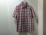 90〜00'S OLD STUSSY CHECK PATTERN S/S COTTON SHIRTS（オールド ステューシー チェック柄 半袖 コットン シャツ）MADE IN USA（L）