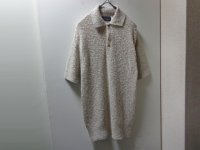 90'S NORM THOMPSON LOW-GAUGE S/S COTTON × LINEN KNIT POLO SHIRTS（ノームトンプソン ロウゲージ仕様 半袖 コットン × リネン混紡 ニット ポロシャツ）MADE IN USA（L）