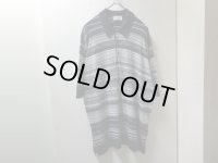 00'S JOHN SMEDLEY BORDER PATTERN HI-GAUGE S/S COTTON KNIT POLO SHIRTS（ENGLAND製 ジョンスメドレー ボーダー柄 ハイゲージ仕様 半袖 コットン ニット ポロシャツ）NON WASH（XL）