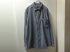 画像1: 90'S OLD GRAMICCI  CHECK PATTERNE L/S COTTON SHIRTS（オールド グラミチ 織りチェック柄仕様 長袖 コットン シャツ）MADE IN USA（XL）