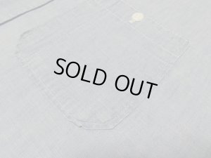 画像6: 60'S Old Kentucky L/S 100% COTTON CHAMBRAY SHIRTS（オールドケンタッキー 長袖 100% コットン シャンブレー シャツ）樹脂製ボタン付き（L位）　