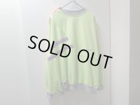 80'S PUMA MULTI COLOR SWITCHING PATTERN CREW-NECK SWEAT（プーマ マルチカラー切替し クルーネック仕様 スウェット）（L）