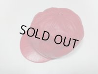 00'S WILSONS RED LAMB LEATHER SUEDE CASQUETTE（ウィルソンズ 赤羊革 ラムレザー  キャスケット帽）（L）