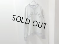 00'S RALPH LAUREN 2TONE DOUBLE V SWEAT（ラルフローレン 2トーン + 両V仕様 スウェット）染み込みプロント入り（L）